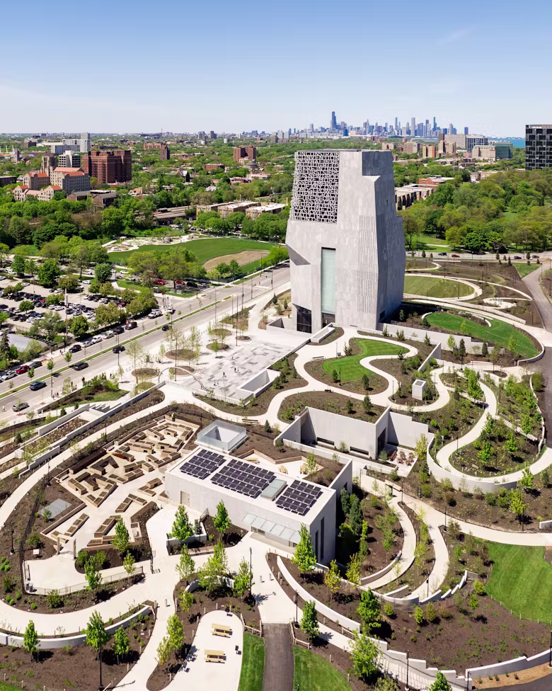 Новый Obama Presidential Center в Чикаго переосмысляет музей как пространство для сообщества и будущего